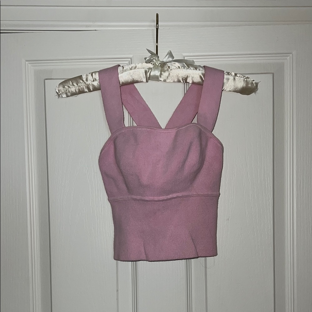 Carbon38 Pink Knit Top